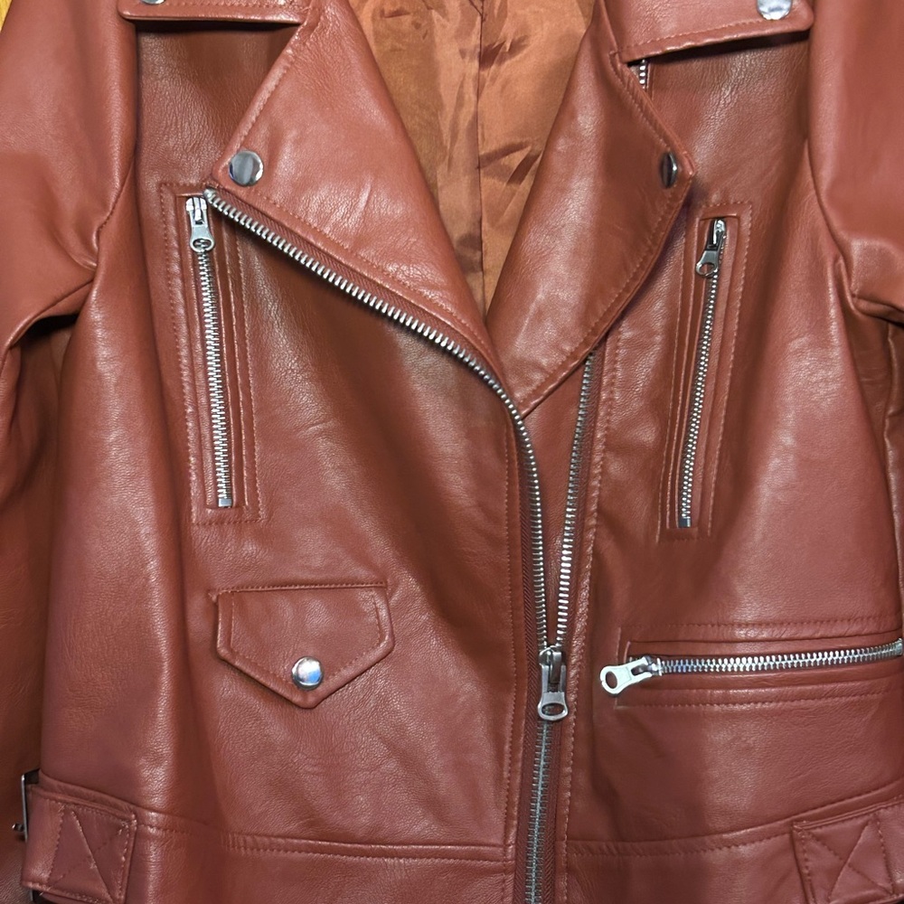 Love Notes Women's Faux Leather Jacket - Picture 2 of 4